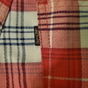 Vintage plaid bell bottom Levi's.